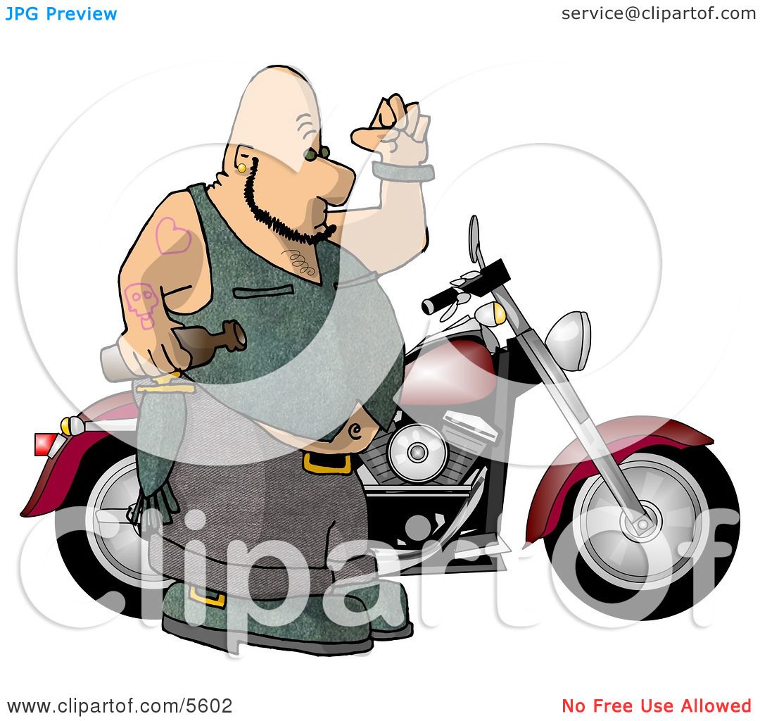 clip art fat guy on bike - photo #2