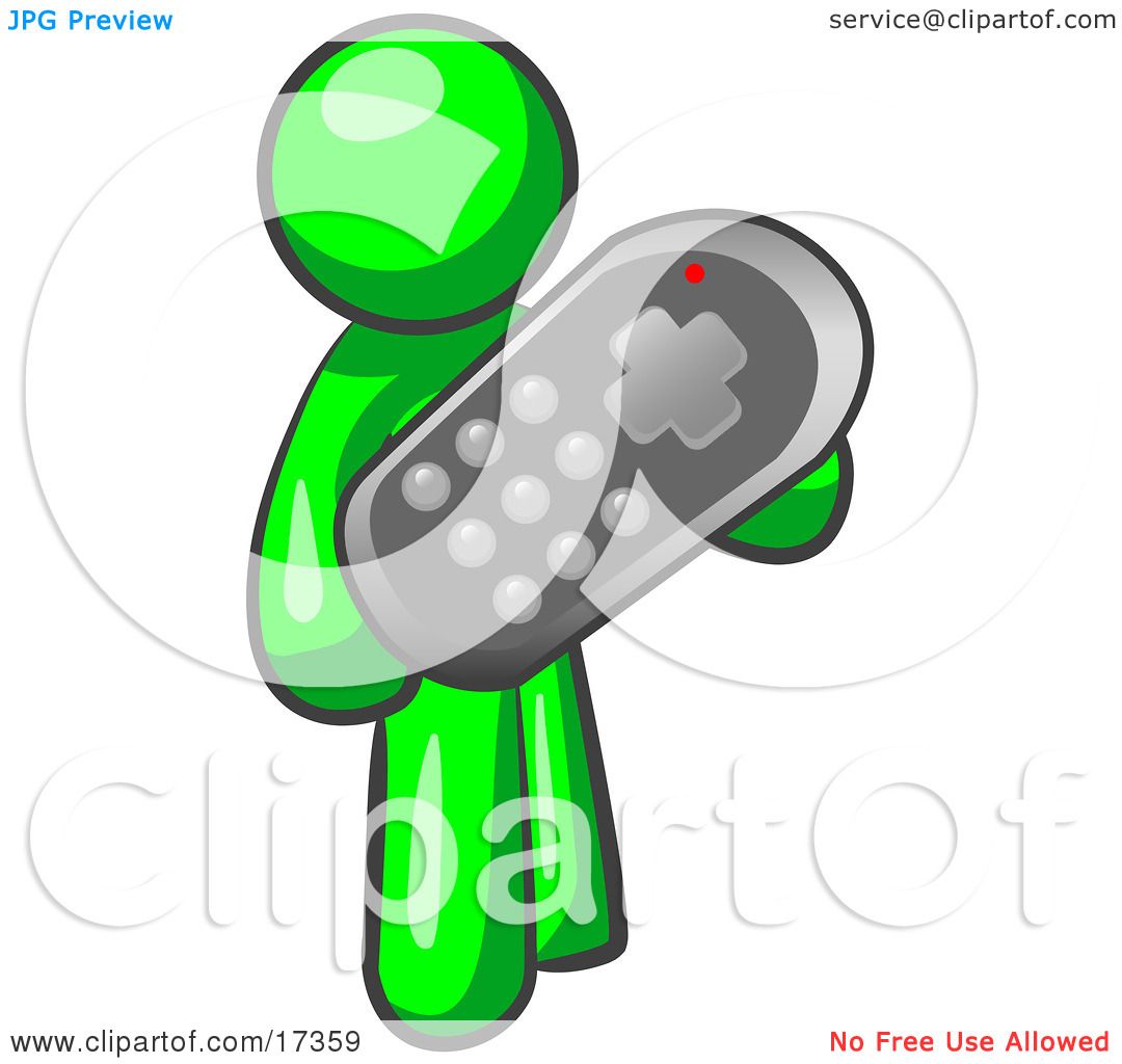 clipart man with remote control - photo #6