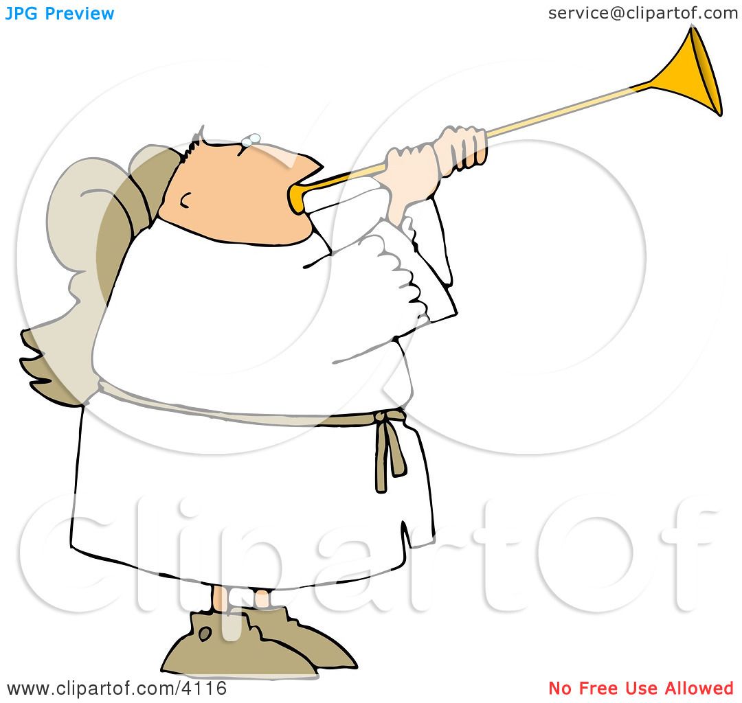 clipart man blowing horn - photo #38