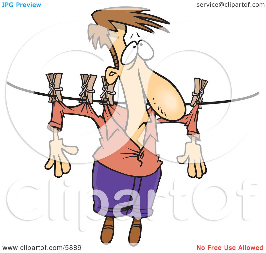 clipart of clothes hanging on a line - photo #23