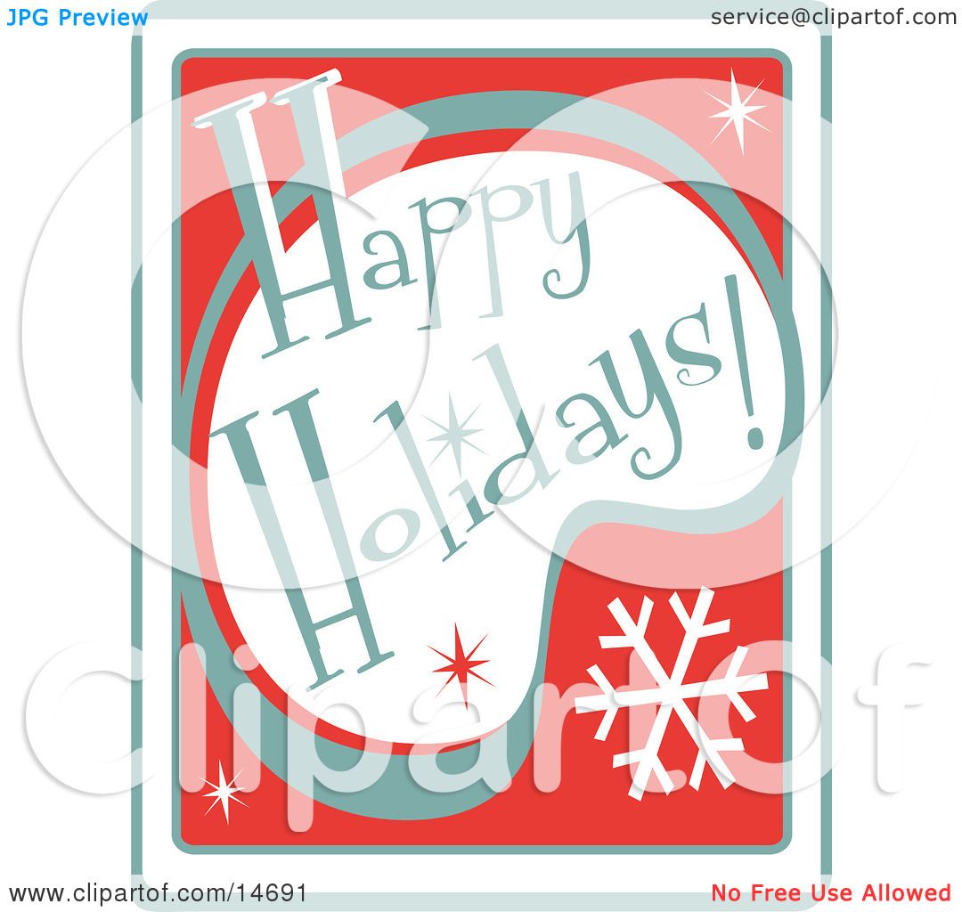 free clipart happy holidays greeting - photo #36