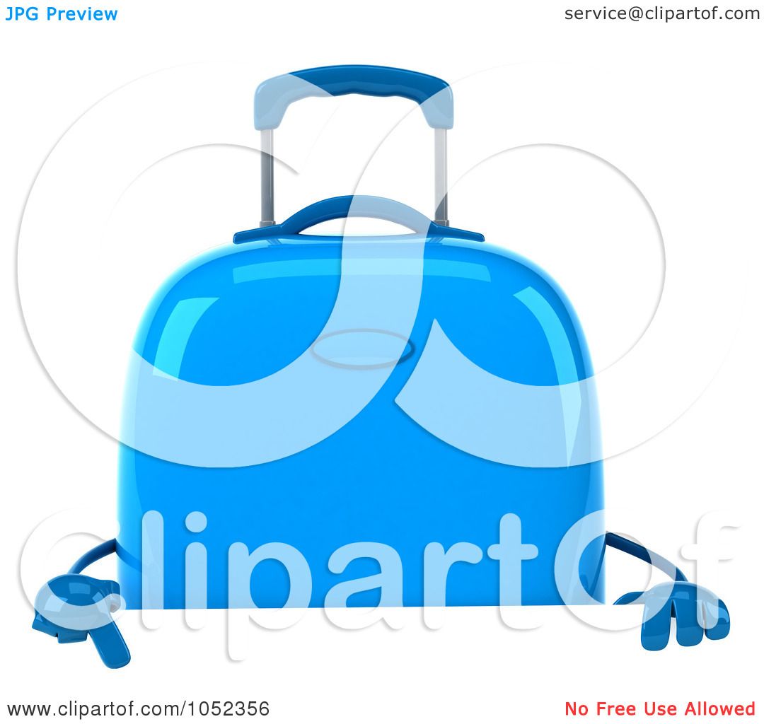 Rolling Suitcase Clipart