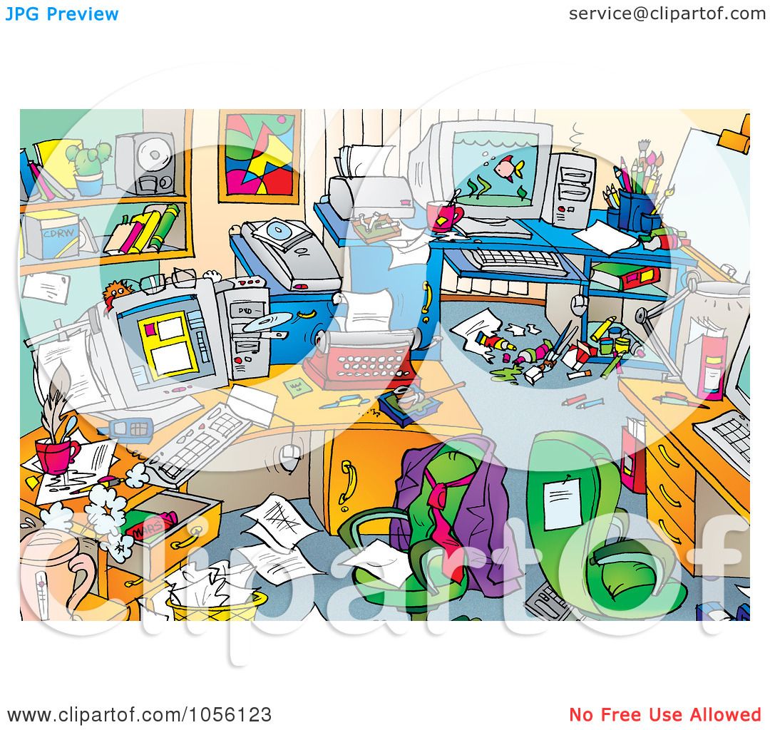 free clipart messy office - photo #27