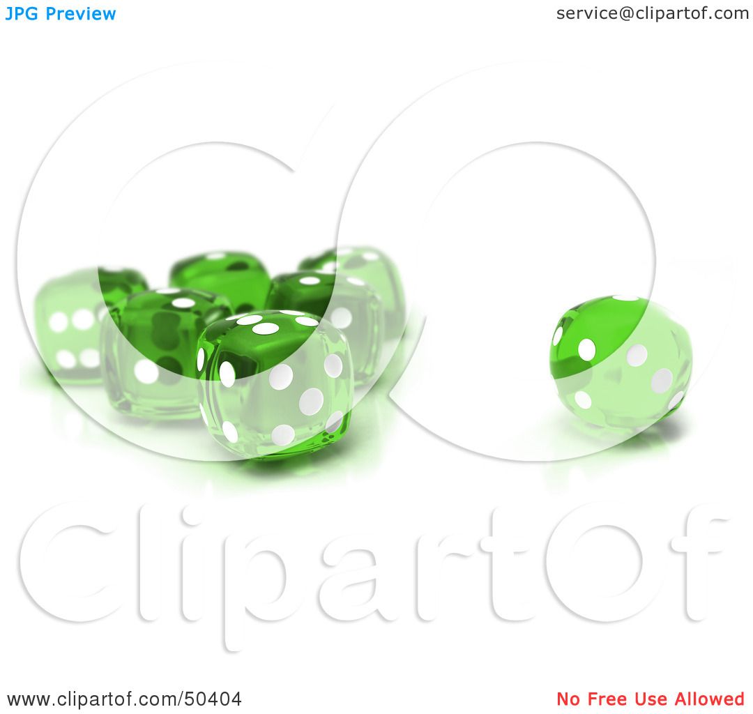 green dice clipart - photo #27