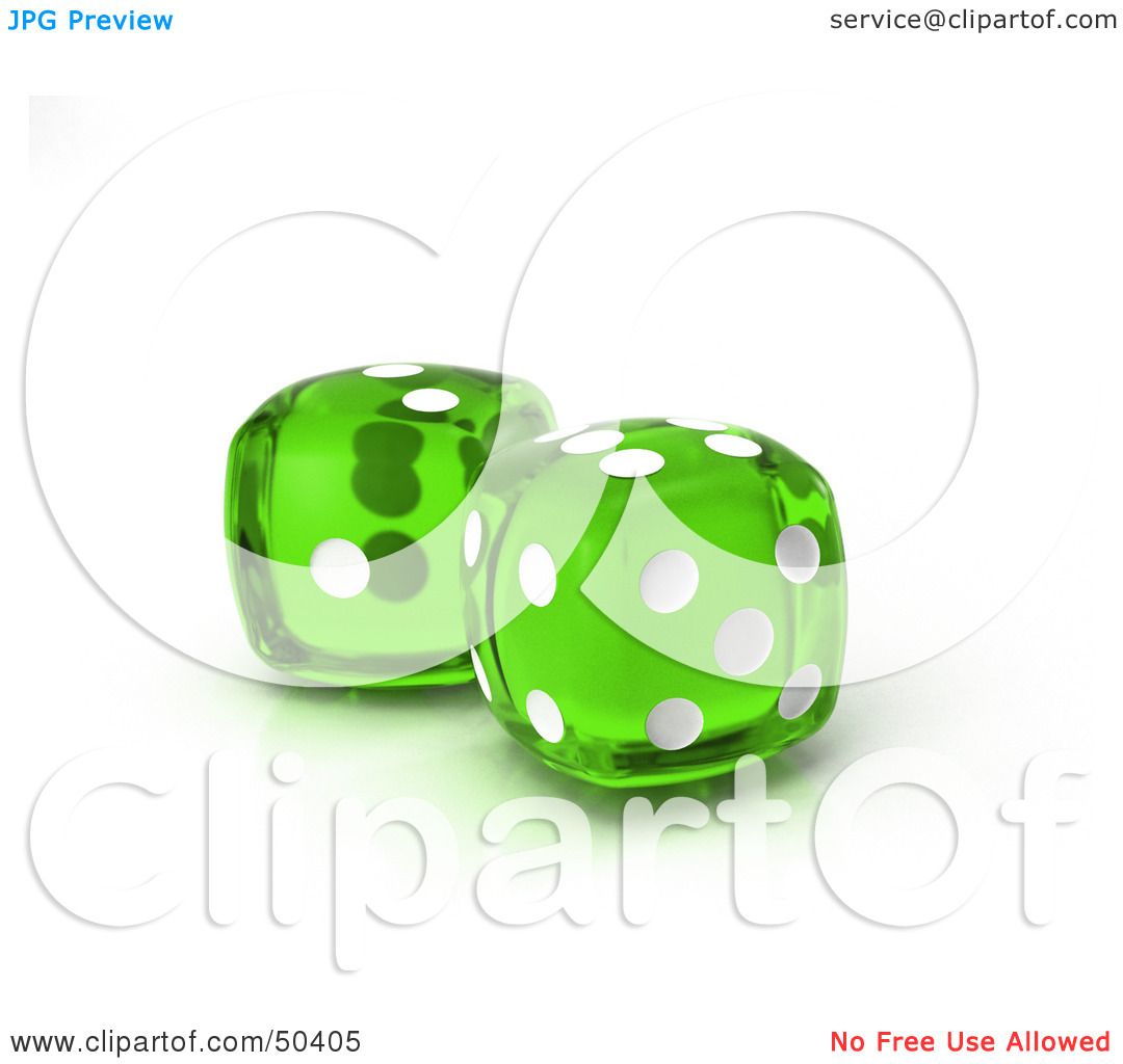 green dice clipart - photo #17