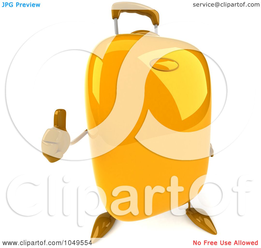 Rolling Suitcase Clipart