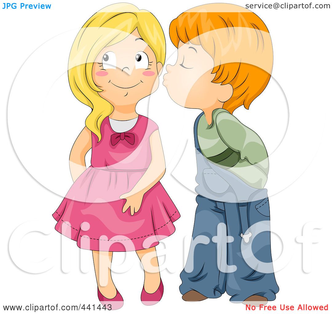 boy and girl kissing clipart - photo #7