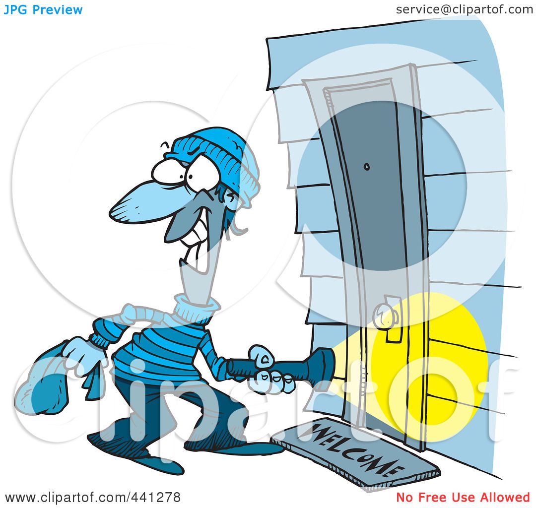 free clip art cartoon burglar - photo #25