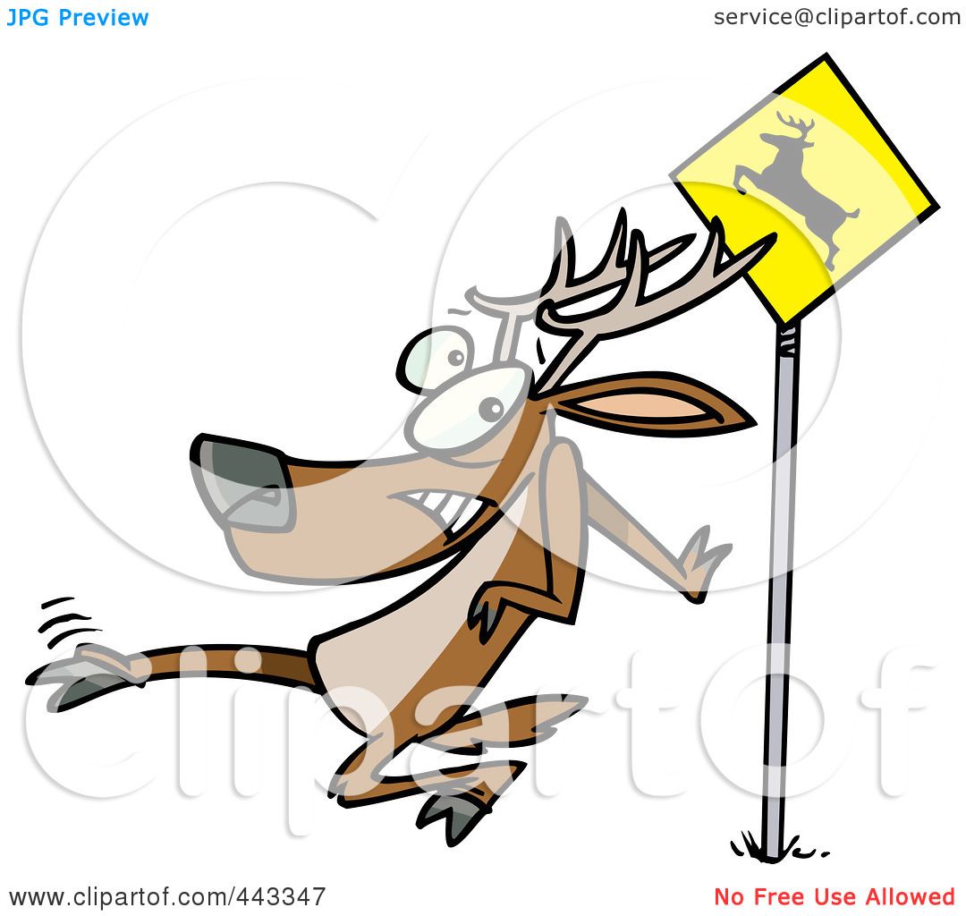 free clip art deer crossing - photo #11