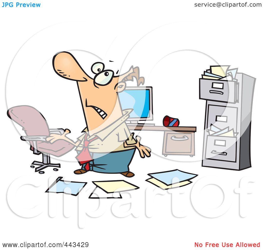 free clipart messy office - photo #44