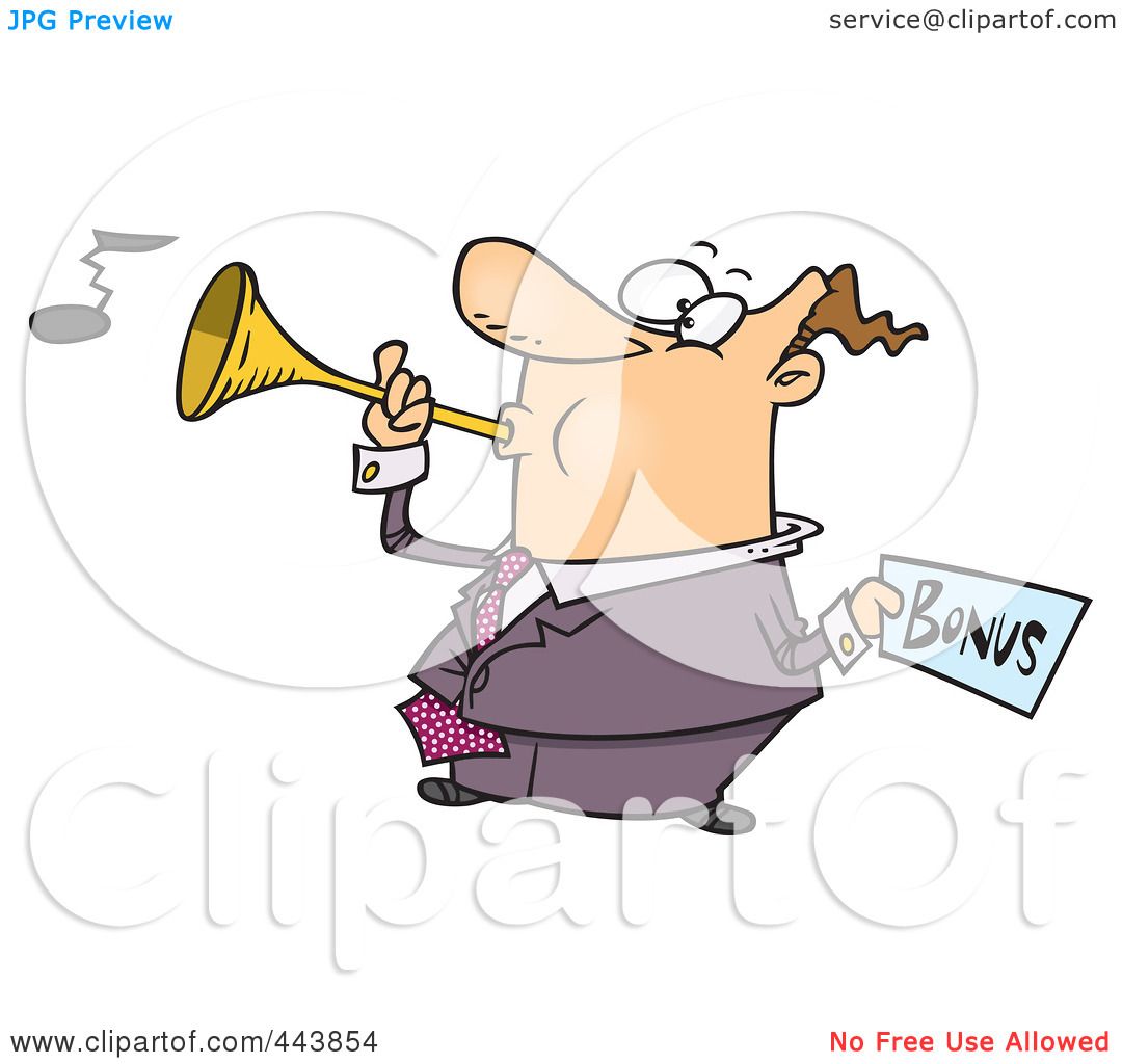 clipart man blowing horn - photo #44