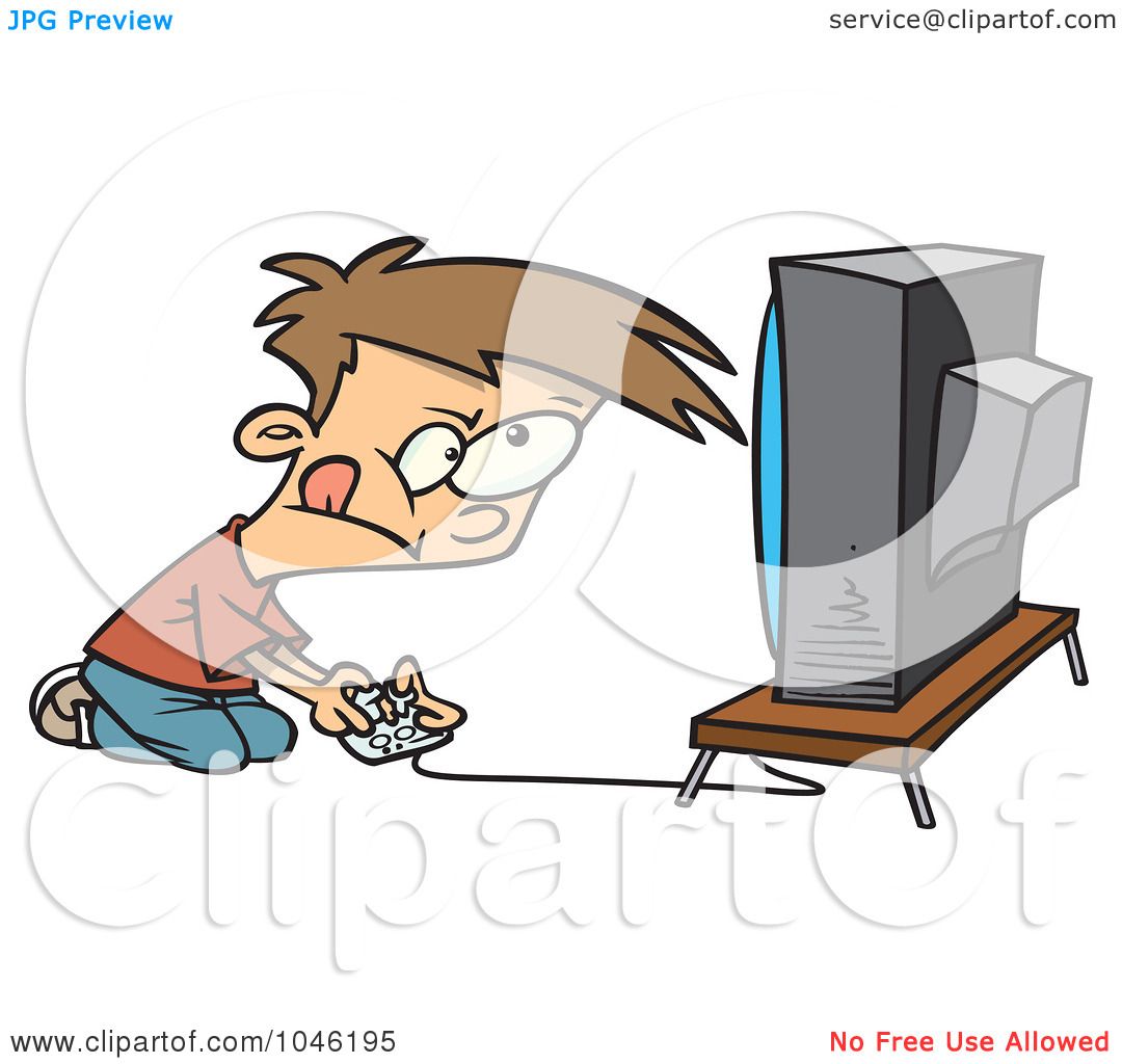 person playing video games clipart - photo #44