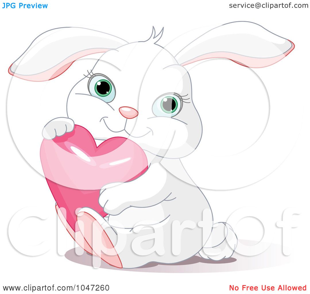 Royalty-Free (RF) Clip Art Illustration of a Cute Bunny ...