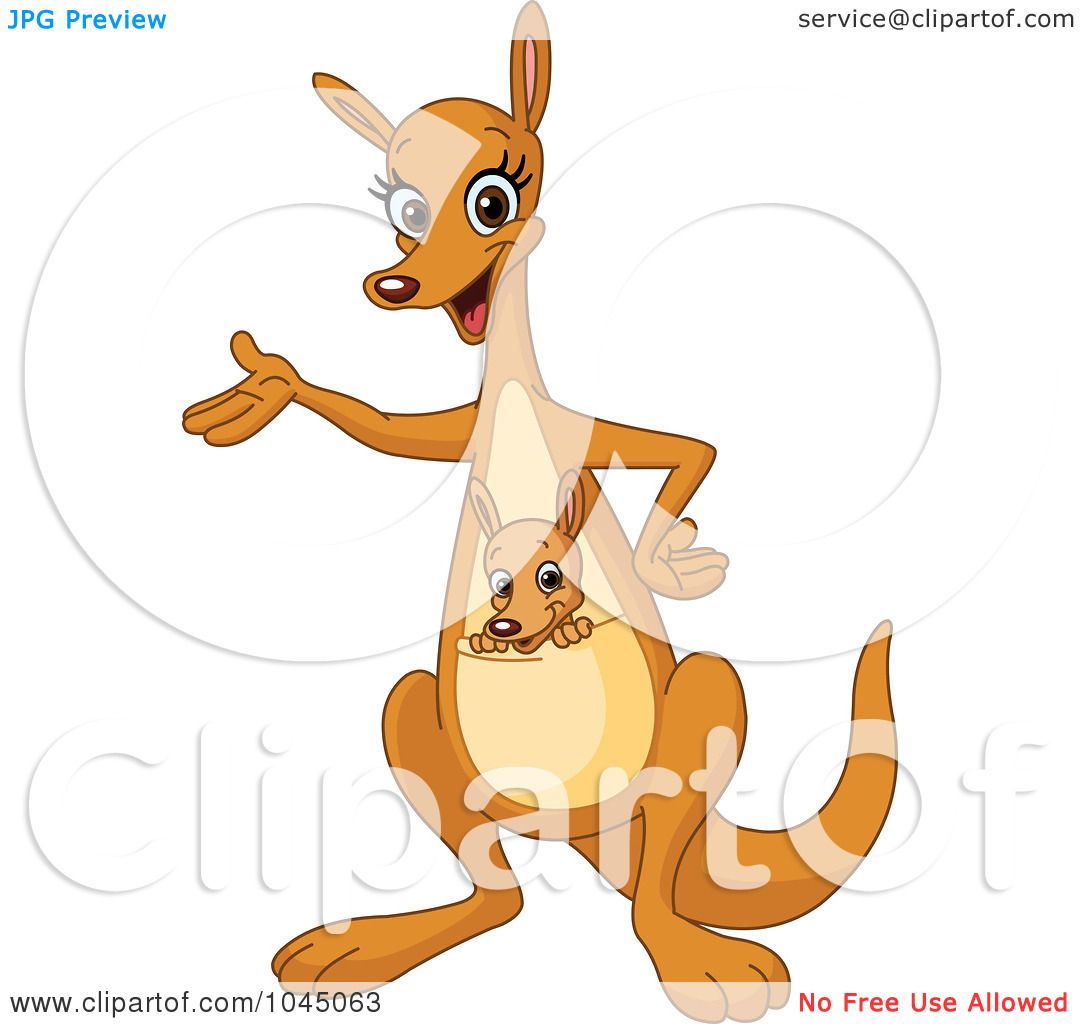 cute kangaroo clipart - photo #40