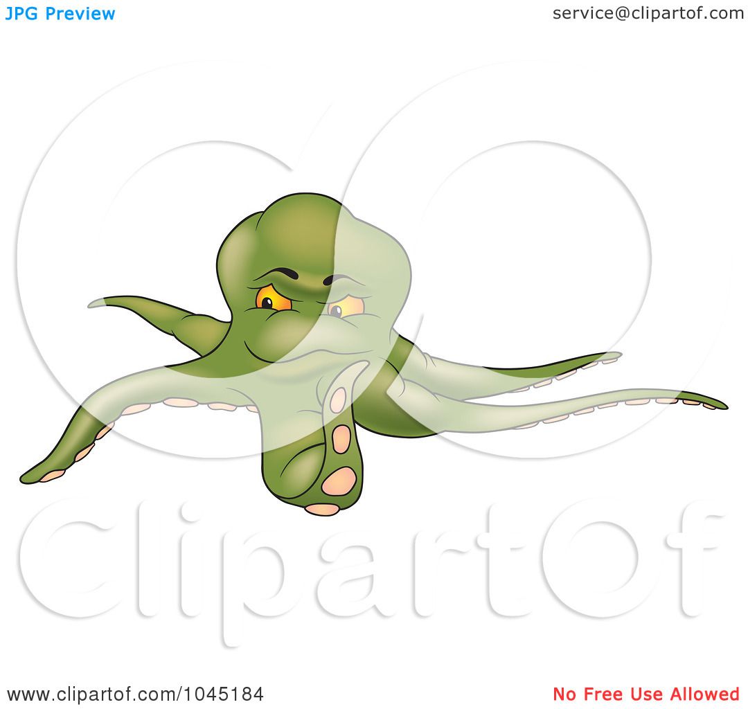 green octopus clipart - photo #35