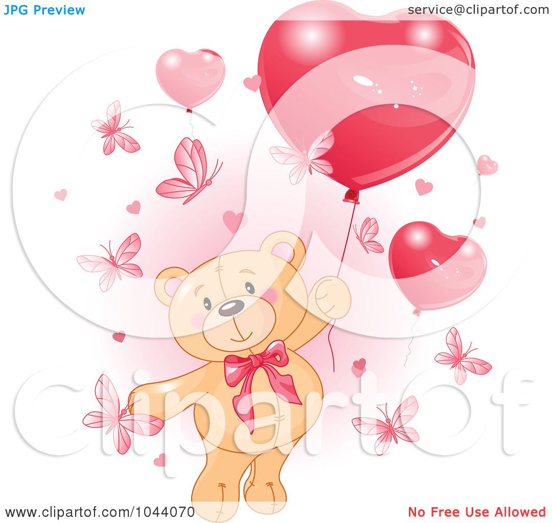 teddy bear with balloons free clipart - photo #31