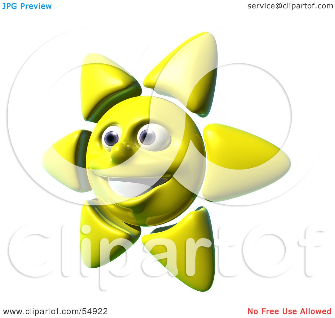 Yellow Sun Clipart