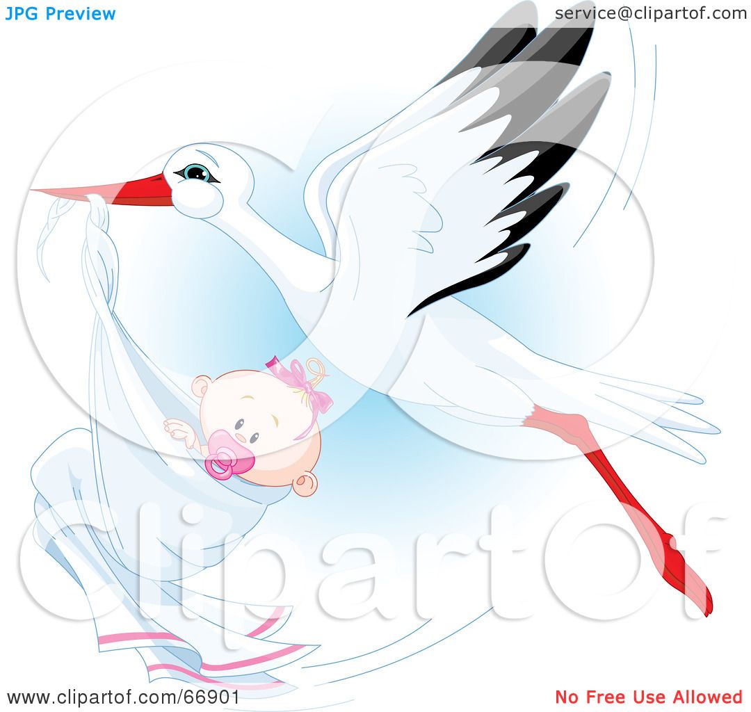 delivery stork clipart - photo #45