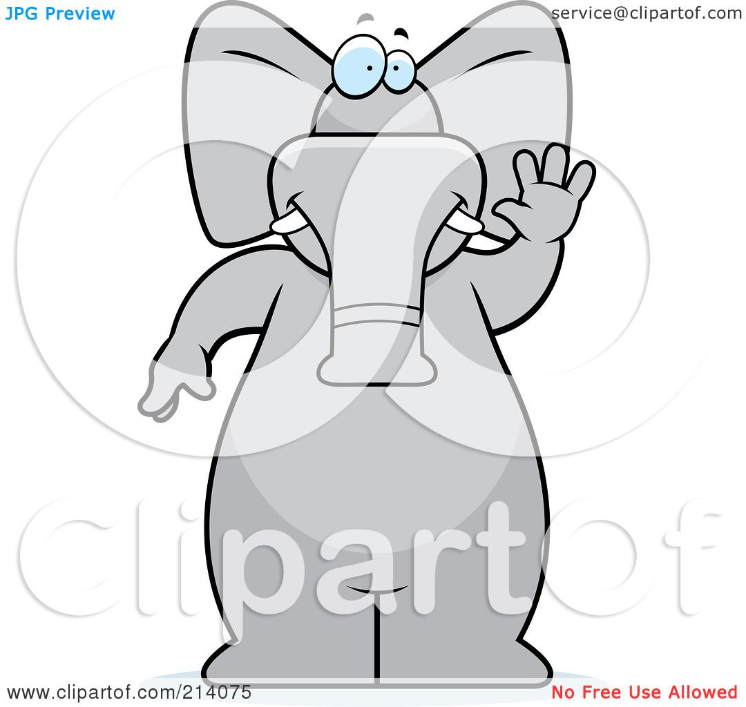 Royalty-Free (RF) Clipart Illustration of a Big Elephant ...
