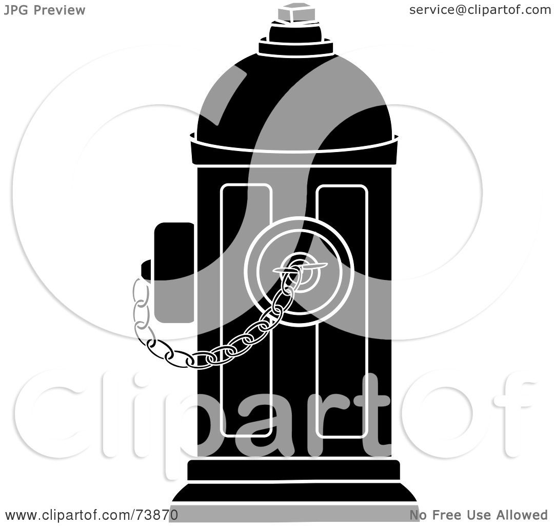 fire hydrant clipart black and white - photo #13