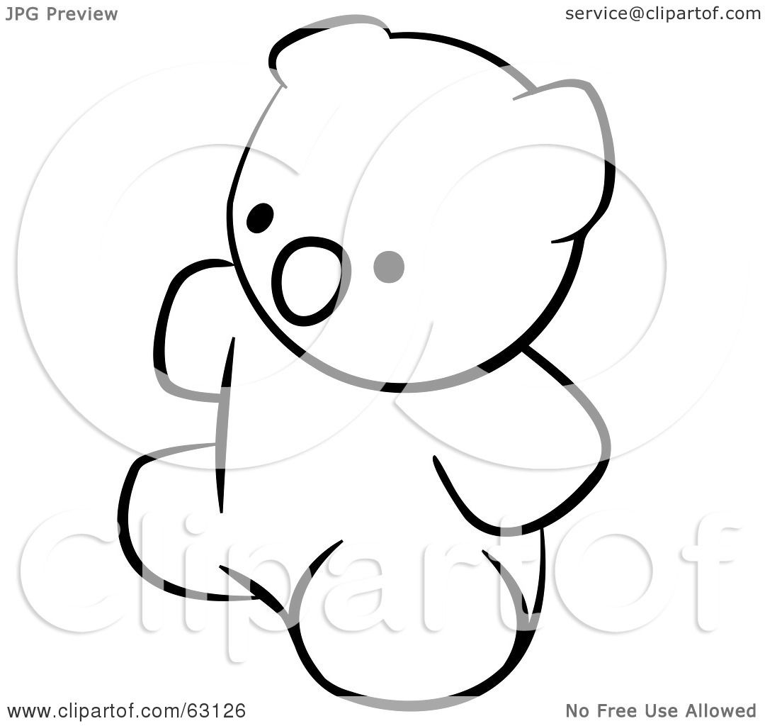 white teddy bear clip art - photo #49