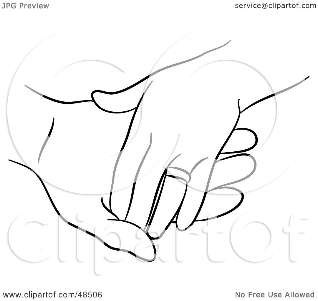 RoyaltyFree (RF) Clipart Illustration of a Black And
