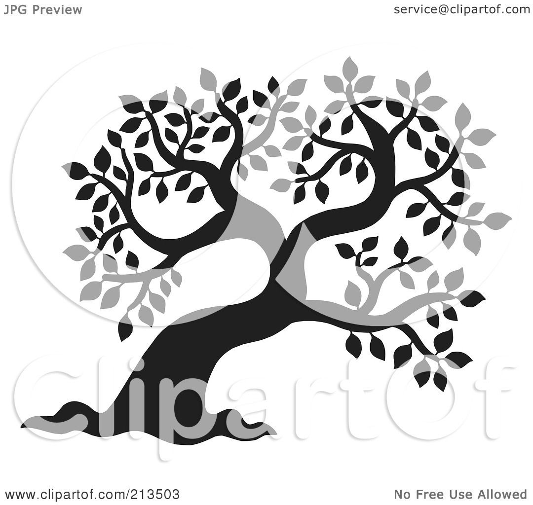 clipart family trees black and white - photo #49