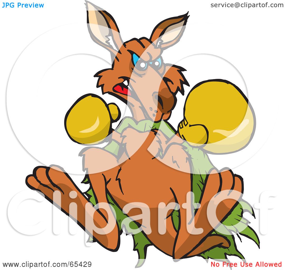 free clipart boxing kangaroo - photo #36