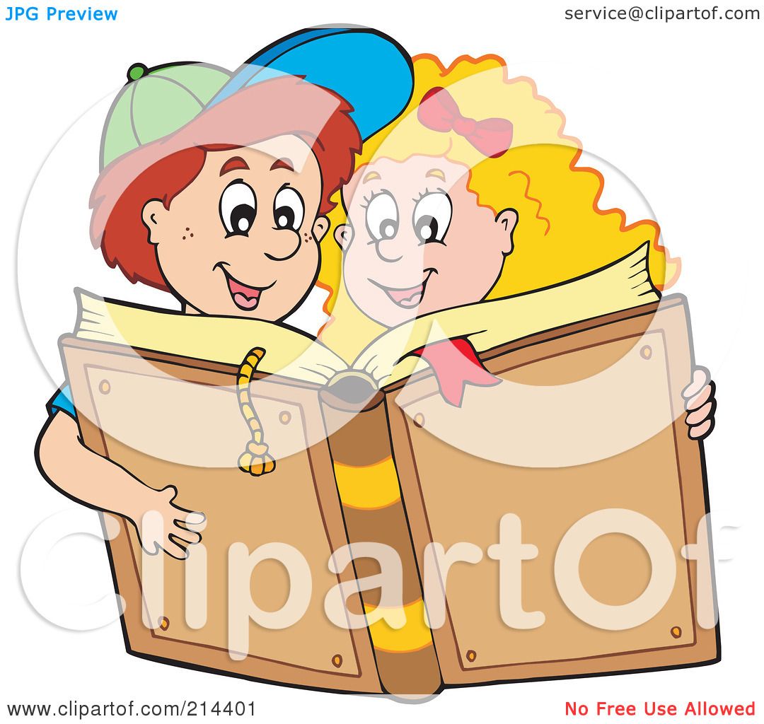 free clipart of a boy reading a book - photo #41