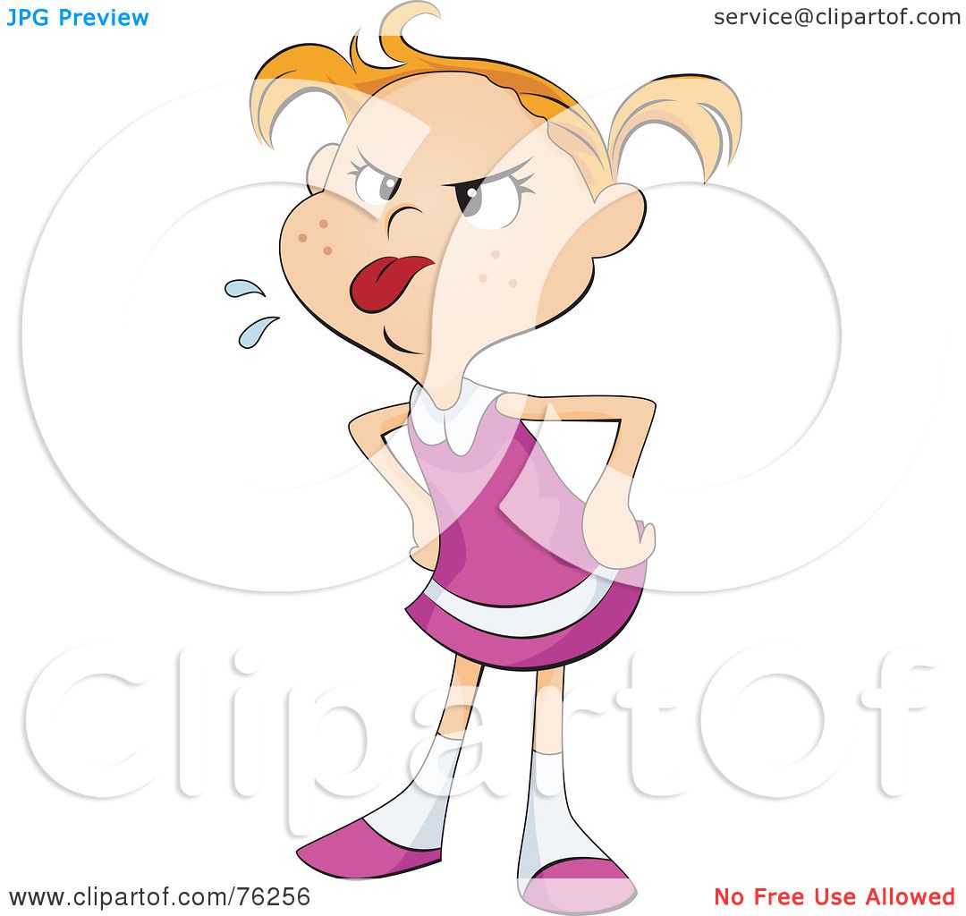 clipart of girl sticking out her tongue - photo #3