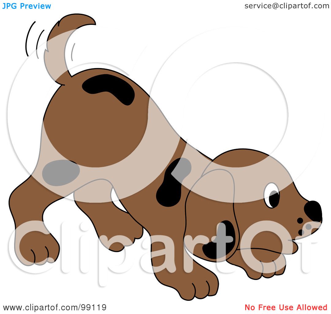 clipart dog wagging tail - photo #48