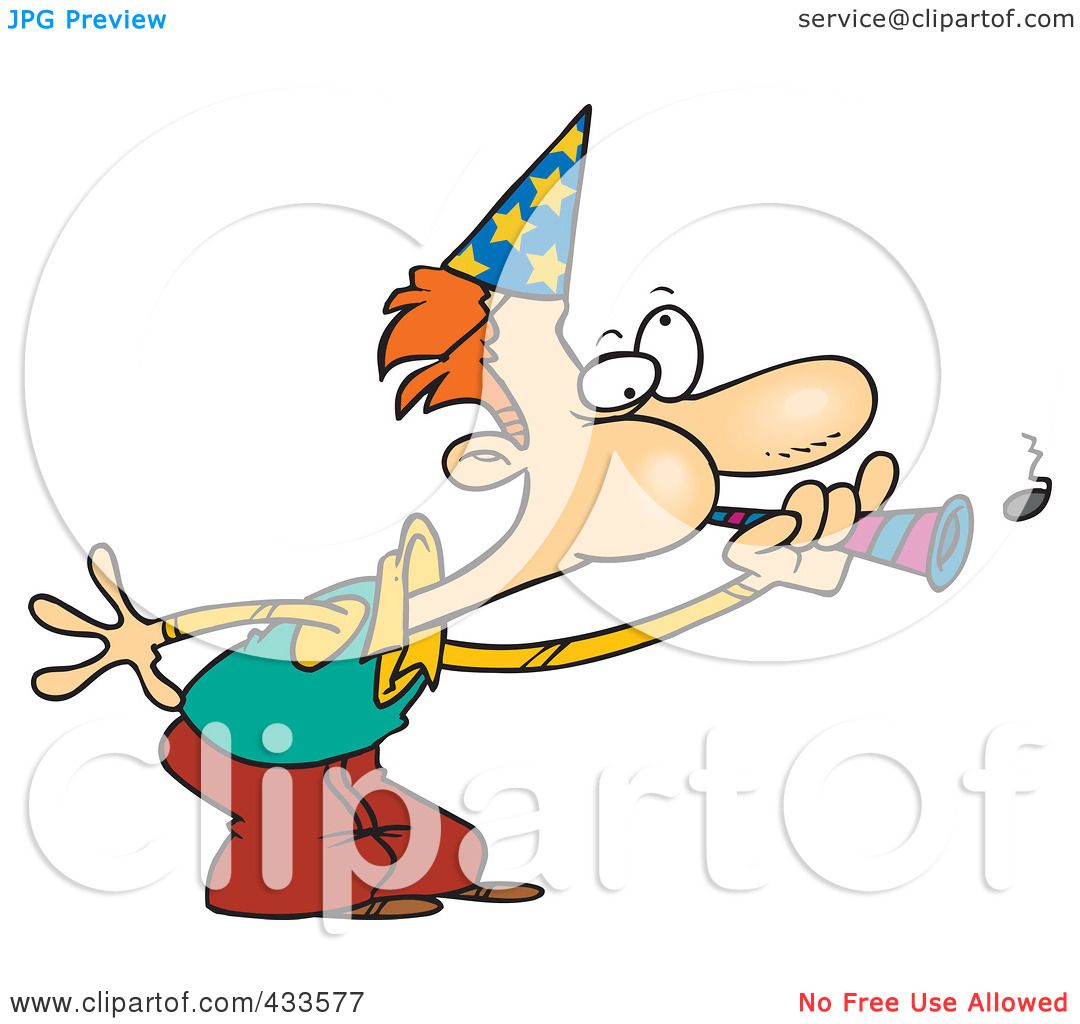 clipart man blowing horn - photo #22