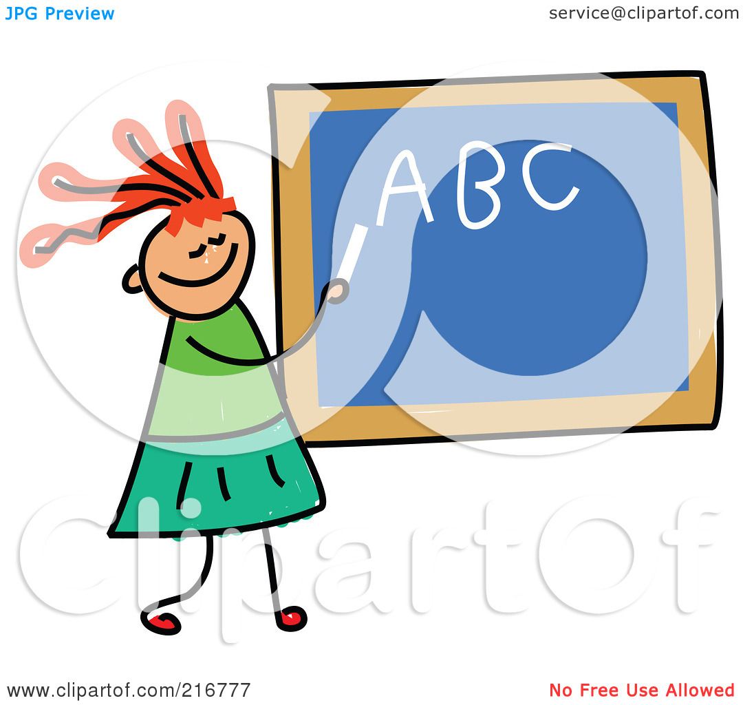 clipart of a girl writing - photo #33
