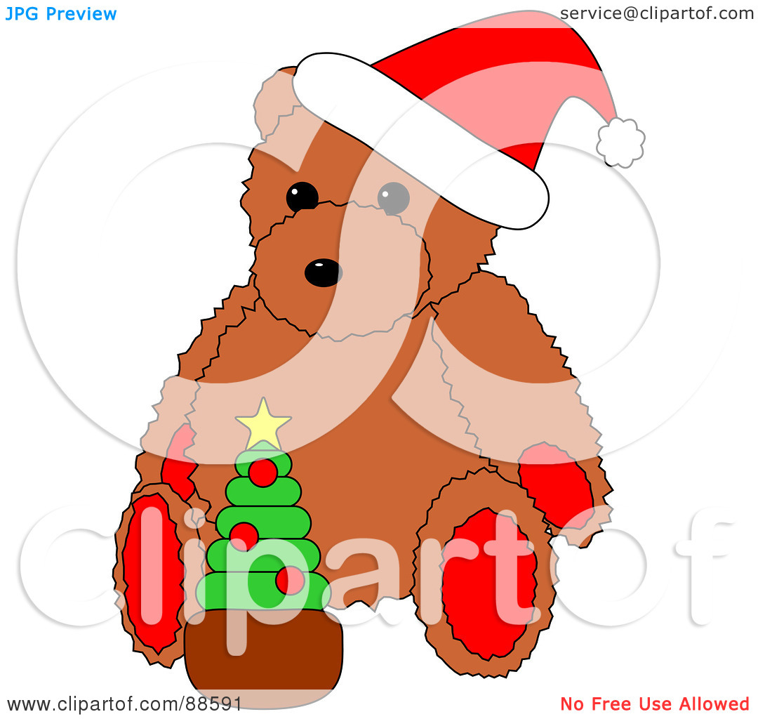 clipart teddy bear christmas - photo #48