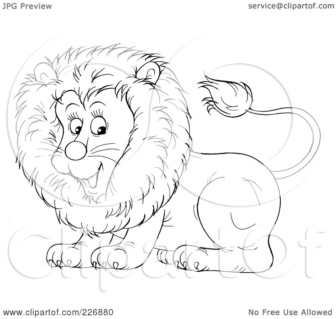 Outline Lion