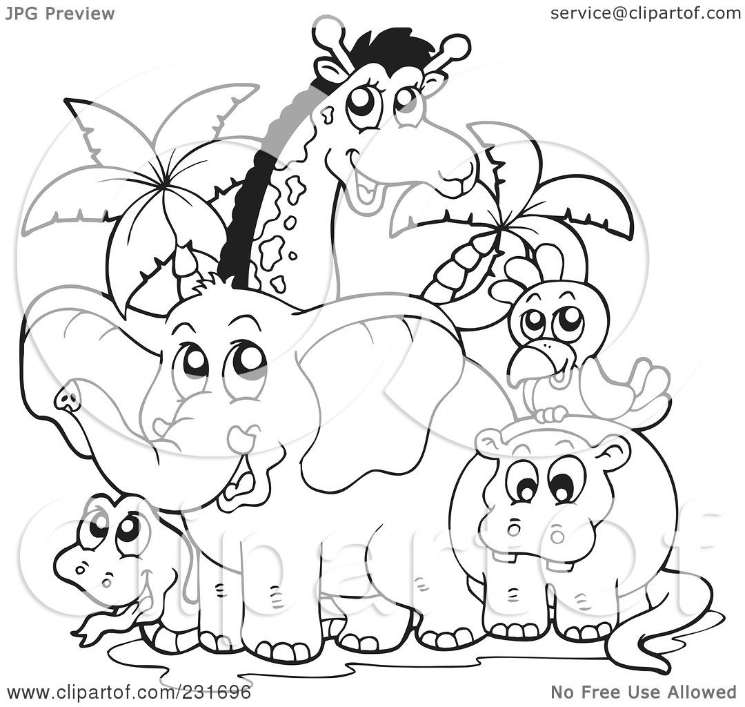 images of animals for coloring book pages - photo #47