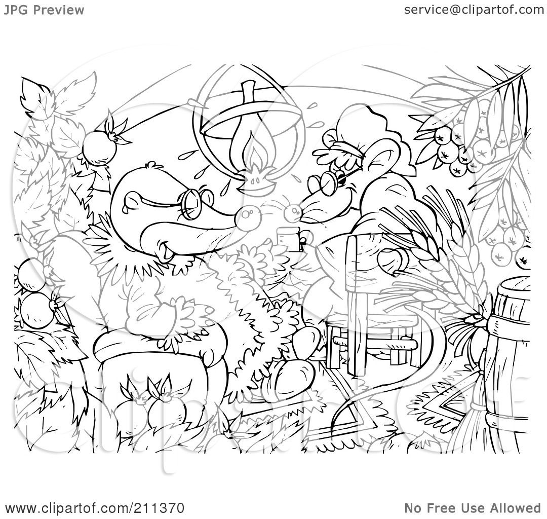 RoyaltyFree RF Clipart Illustration of a Coloring Page
