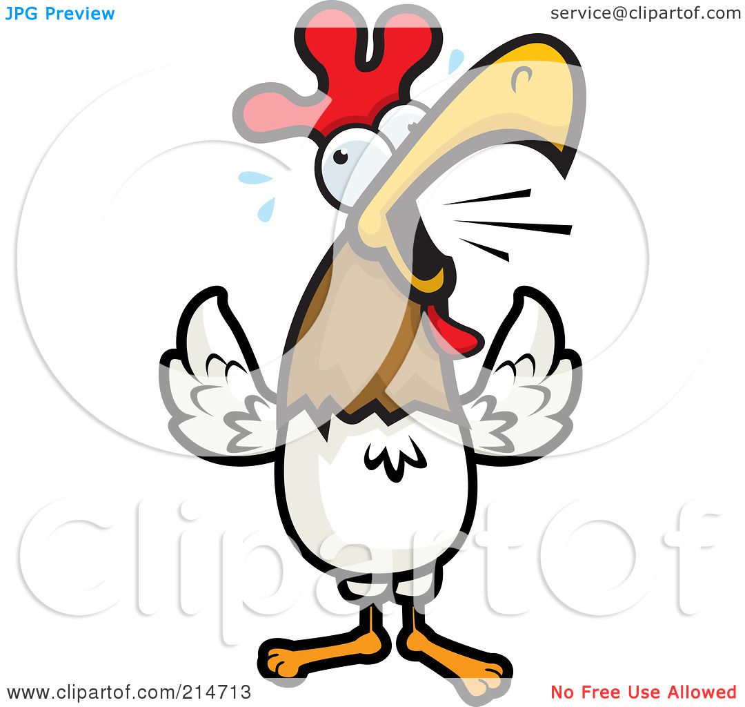 rooster crowing clipart free - photo #49