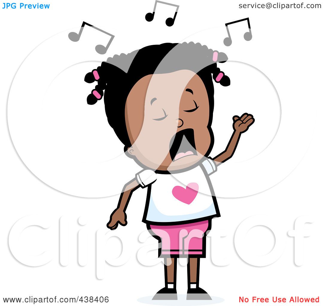 clipart of a girl singing - photo #40