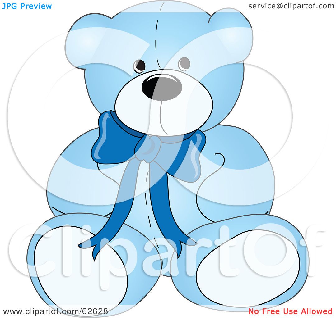 clip art blue teddy bear - photo #18