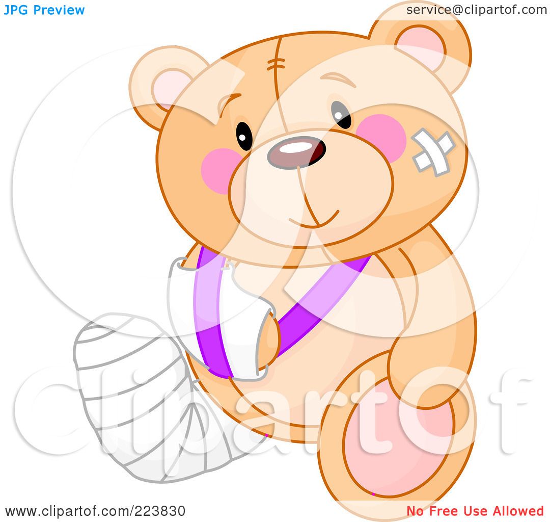 injured teddy bear clip art - photo #3
