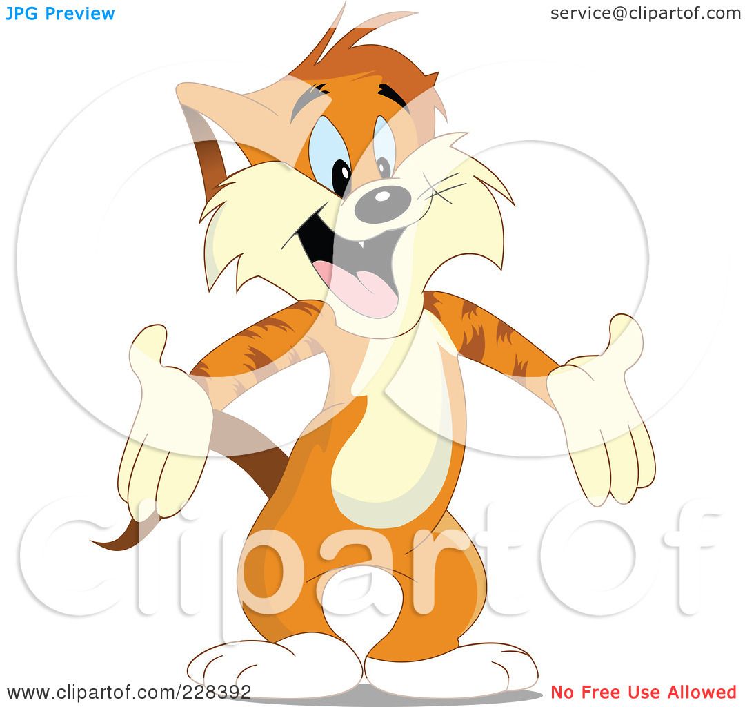 ginger cat clipart - photo #17