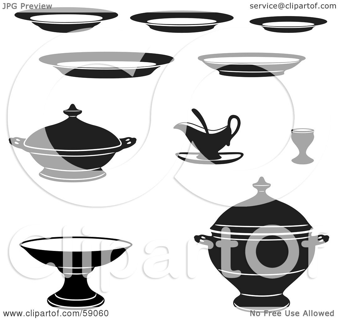 Royalty Free RF Clipart Illustration Of A Digital Collage Of Black