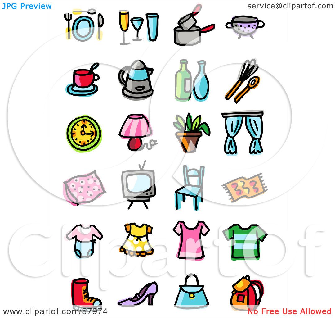 clip art everyday objects-#28