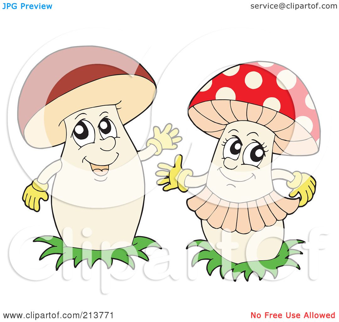 Clipart Of Mushrooms