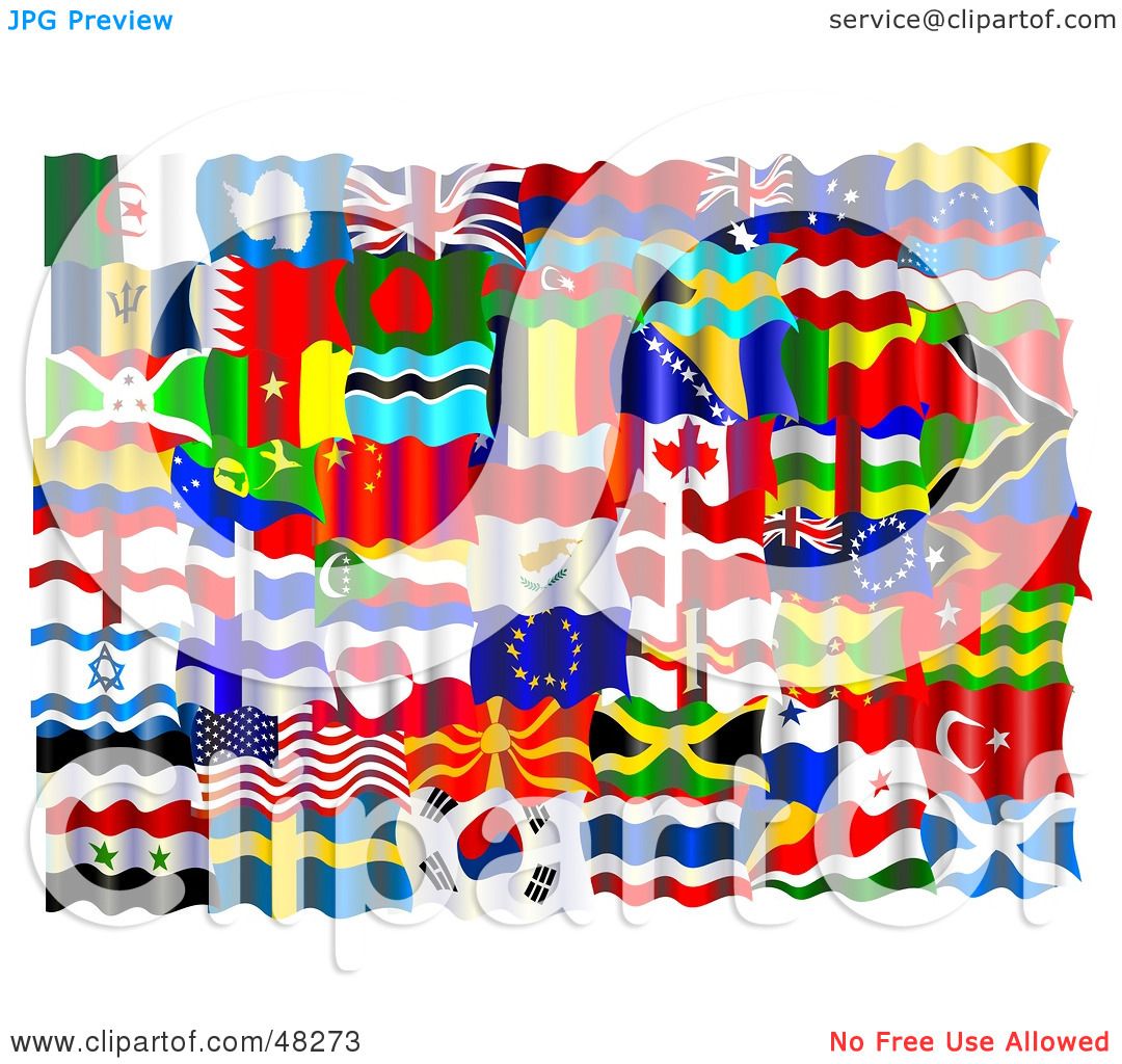 clip art flags of the world free - photo #43