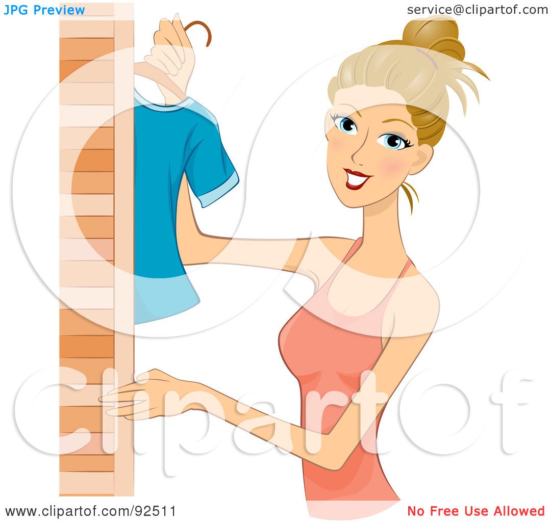clipart of clothes hanging in a closet - photo #9