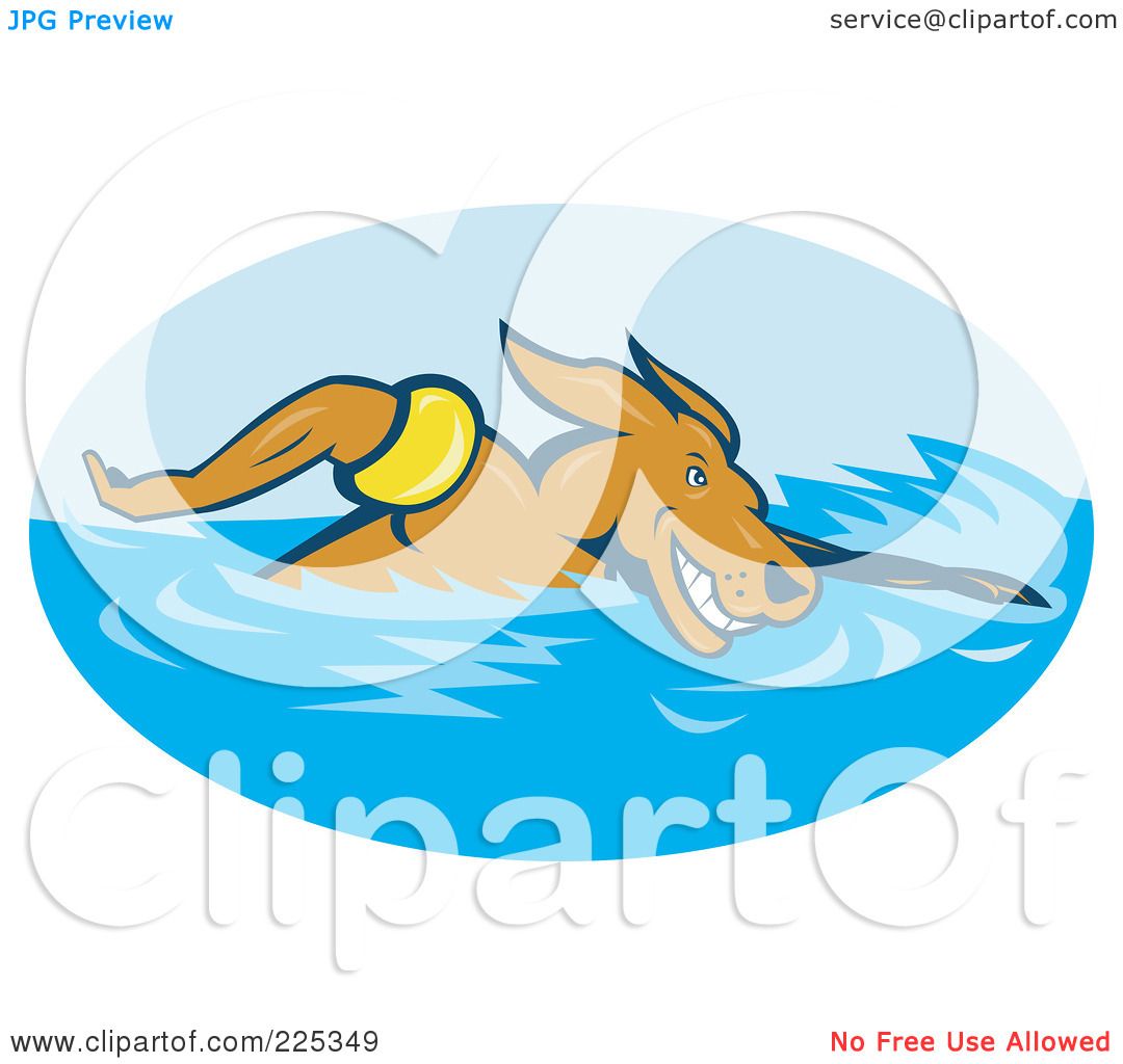 clipart dog swimming - photo #14