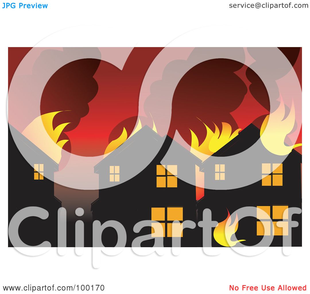 free clipart burning house - photo #31