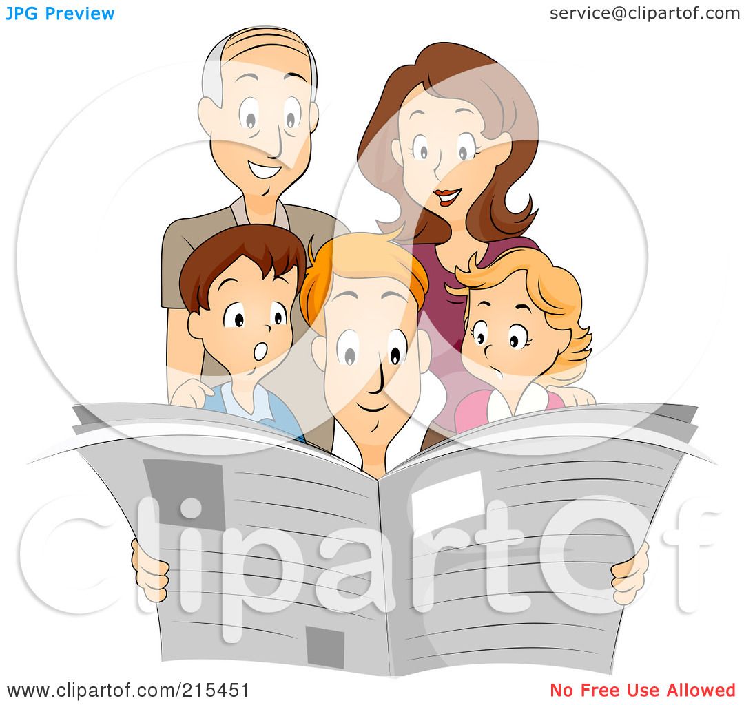 free clipart family reading - photo #49